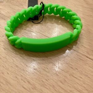 Marc by Marc Jacobs Silicone Stretch Bracelet Green - NWT